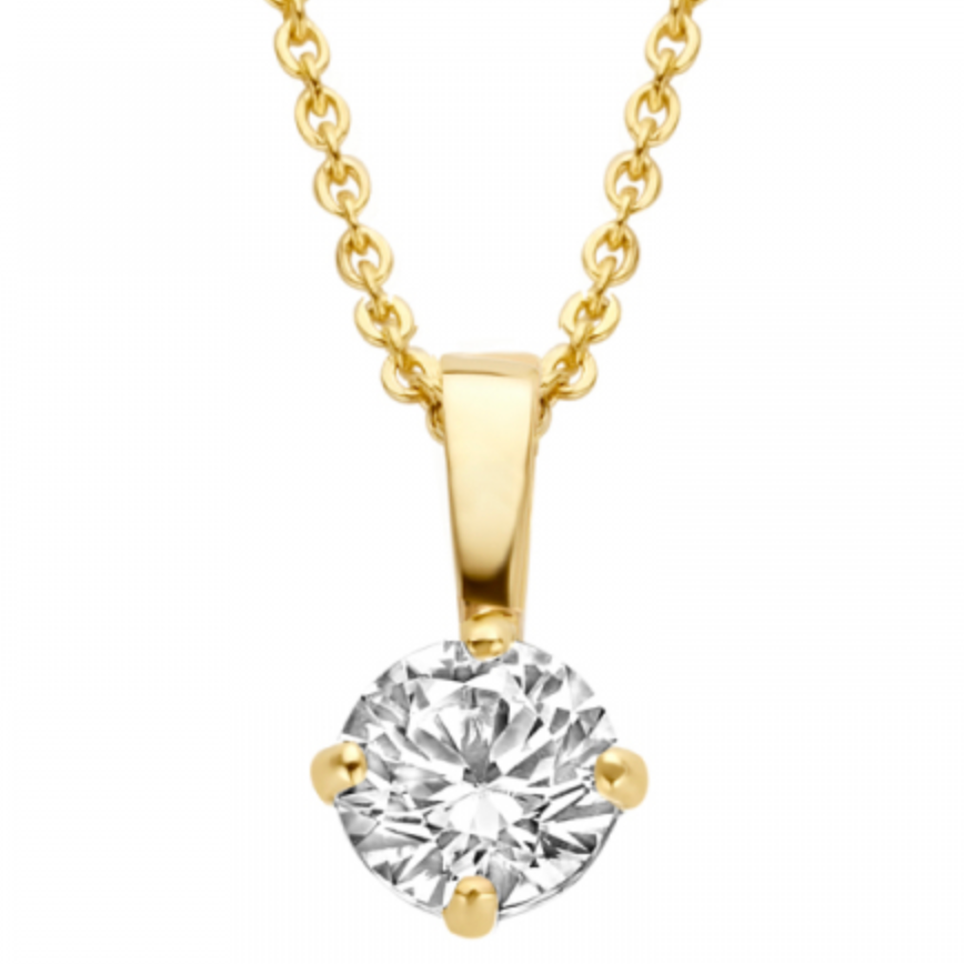 Halskette Zirkonia 4mm 585 Gold