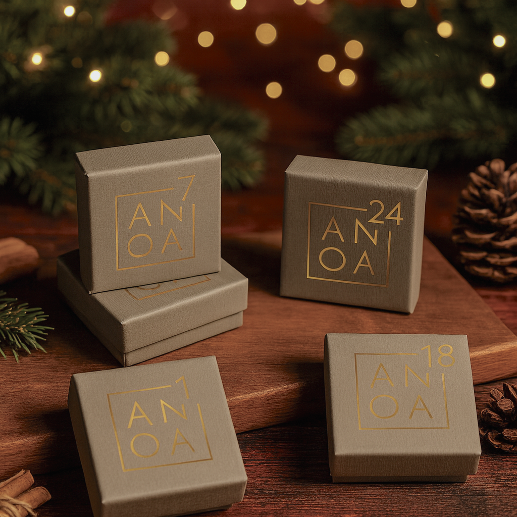 Anoa Adventskalender Swaroski Schmuck 2025 - 24 Schmuckstücke (Für jeden Tag im Advent)
