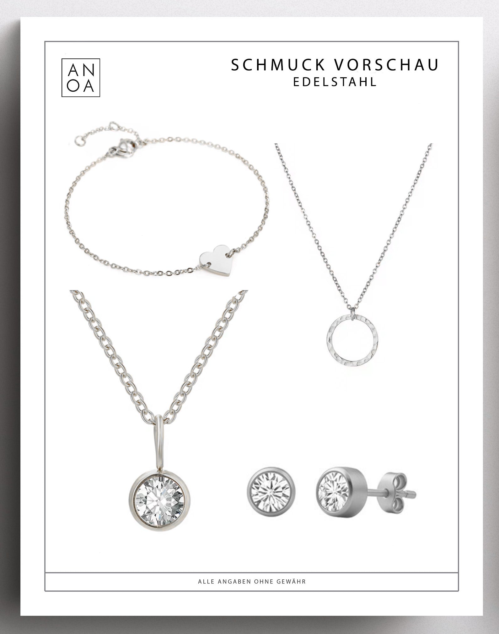 Anoa Adventskalender Adventssonntage Schmuck 2025 - 4 Schmuckstücke - AnoaShop