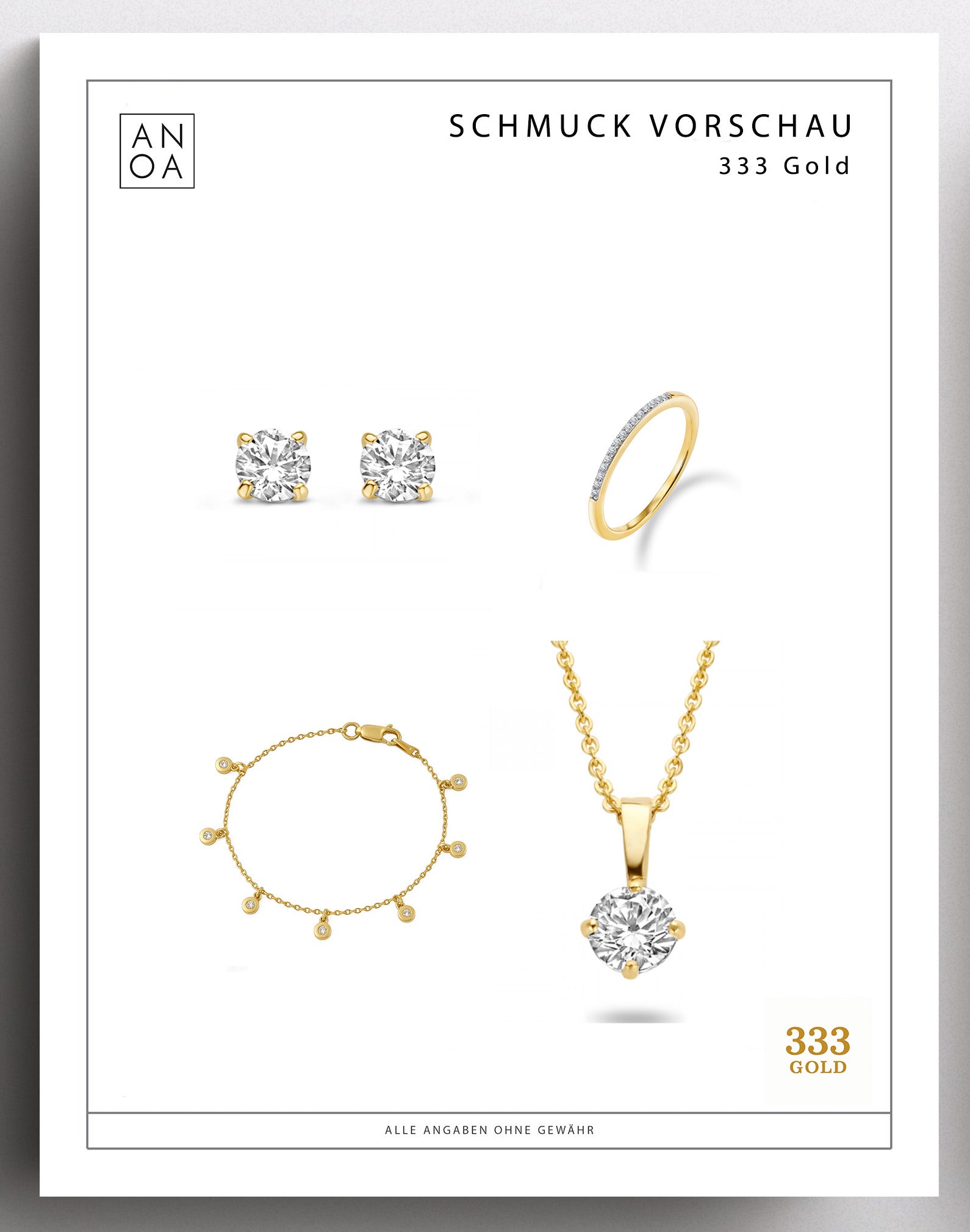 Anoa Adventskalender Adventssonntage Schmuck 2025 - 4 Schmuckstücke - AnoaShop