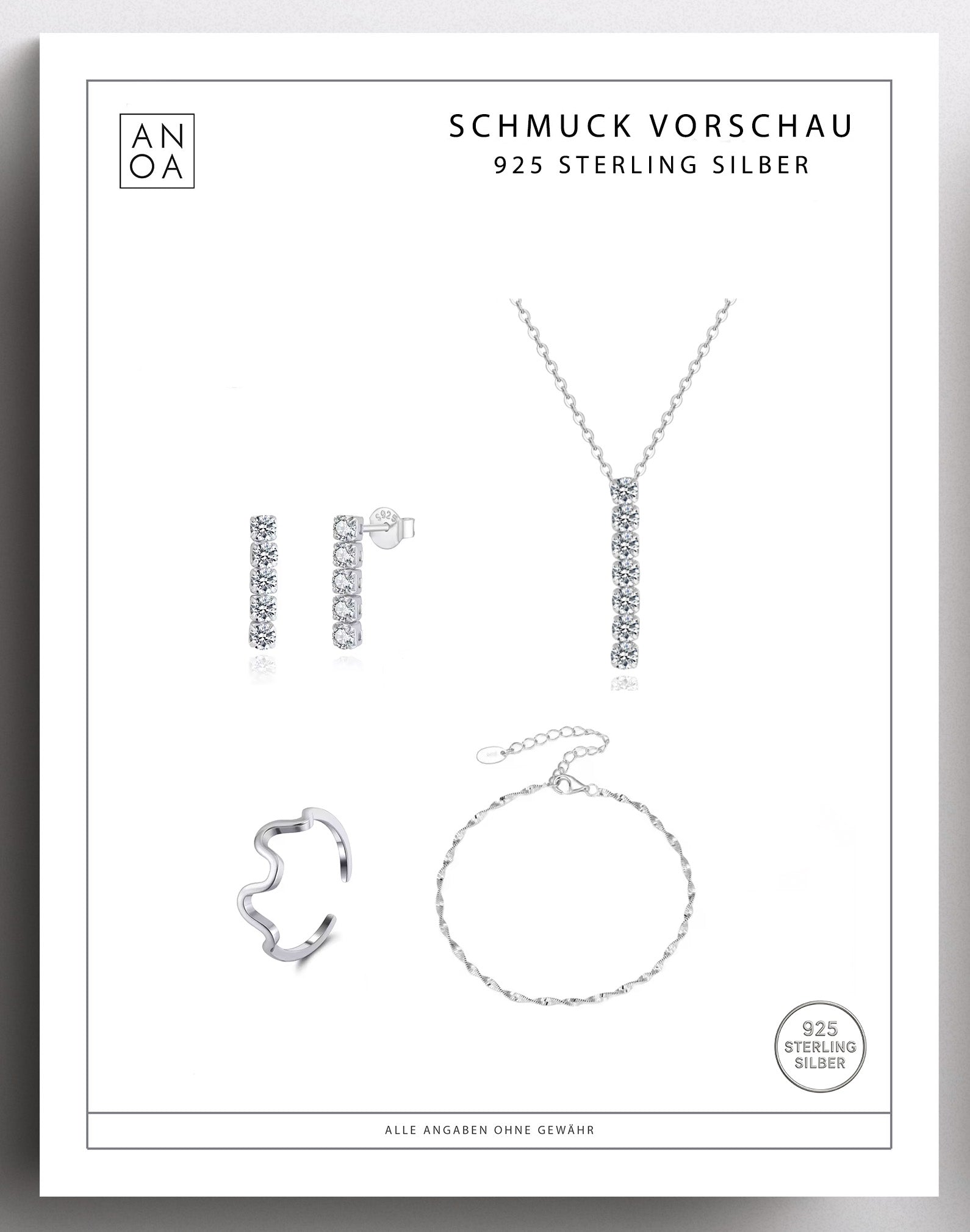 Anoa Adventskalender Adventssonntage Schmuck 2025 - 4 Schmuckstücke - AnoaShop