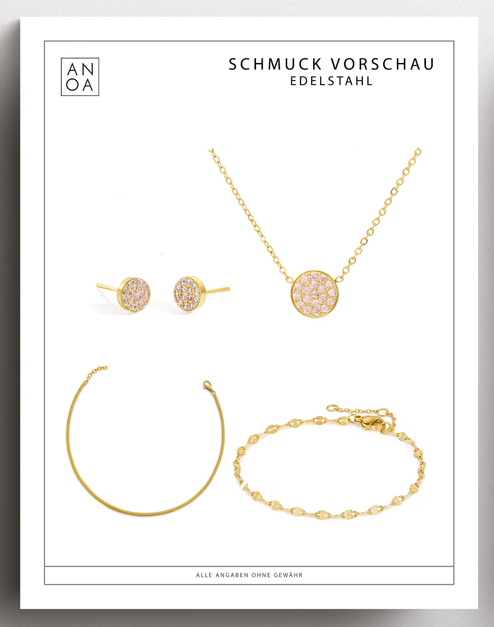 Anoa Adventskalender Adventssonntage Schmuck 2025 - 4 Schmuckstücke - AnoaShop