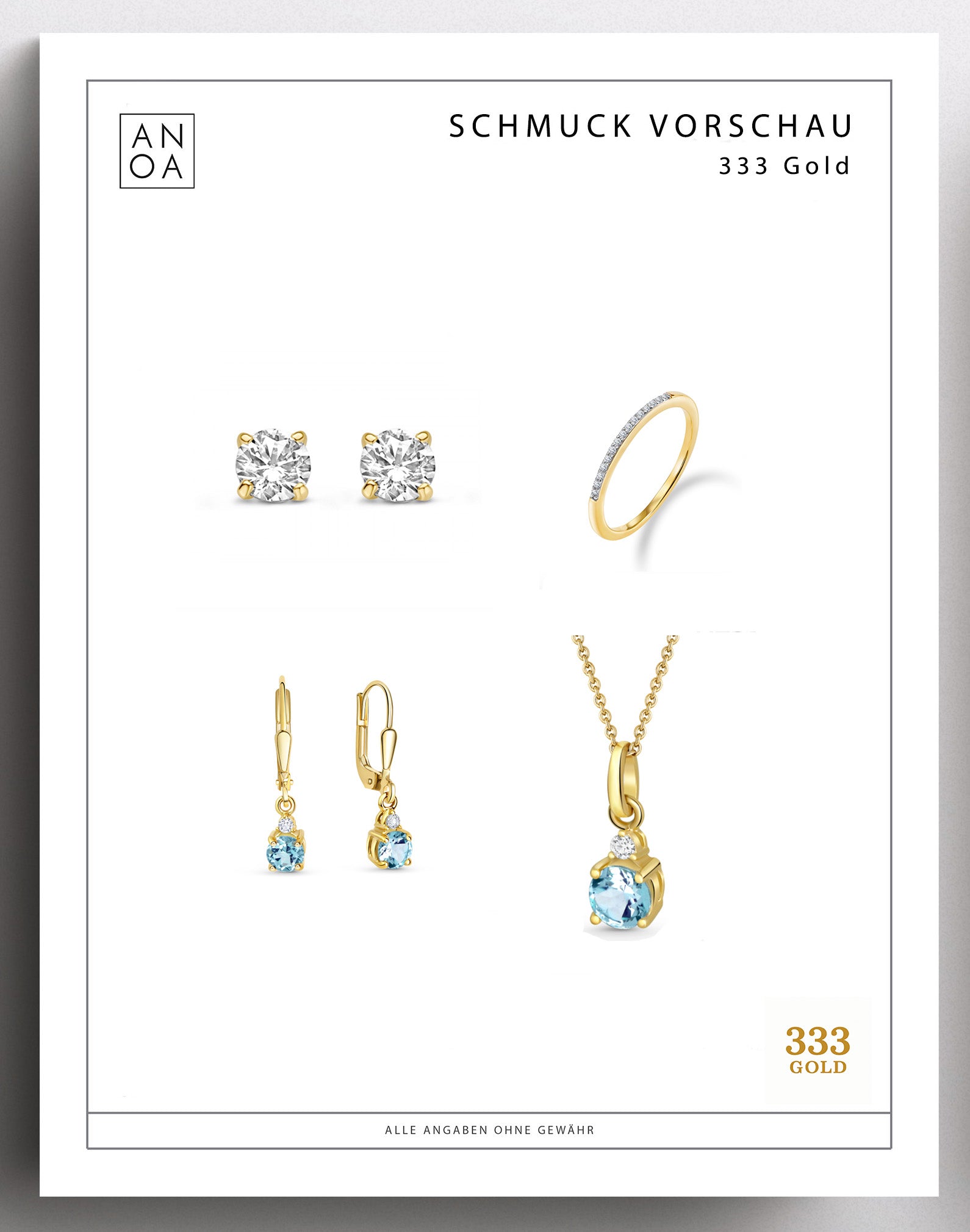 Anoa Adventskalender Adventssonntage Schmuck 2025 - 4 Schmuckstücke - AnoaShop