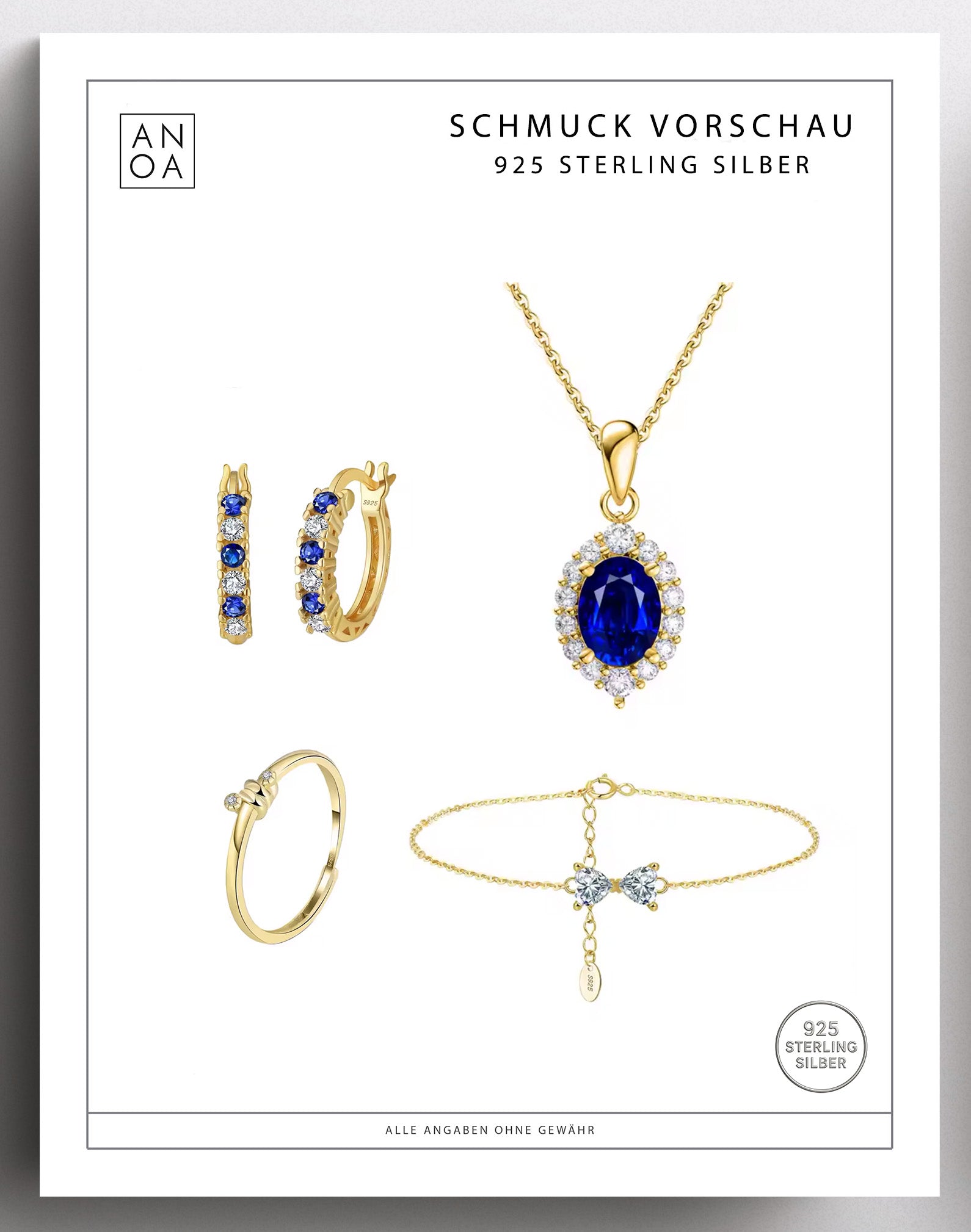 Anoa Adventskalender Adventssonntage Schmuck 2025 - 4 Schmuckstücke - AnoaShop