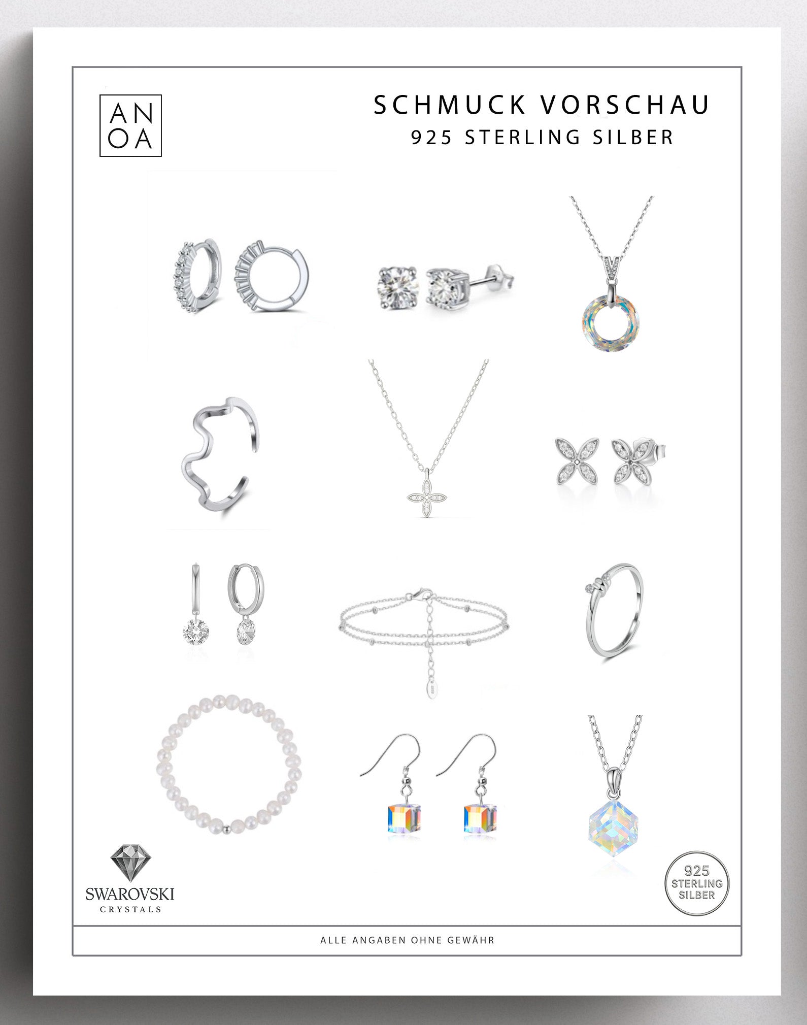 Anoa Adventskalender Schmuck 2025 - 12 Schmuckstücke - AnoaShop