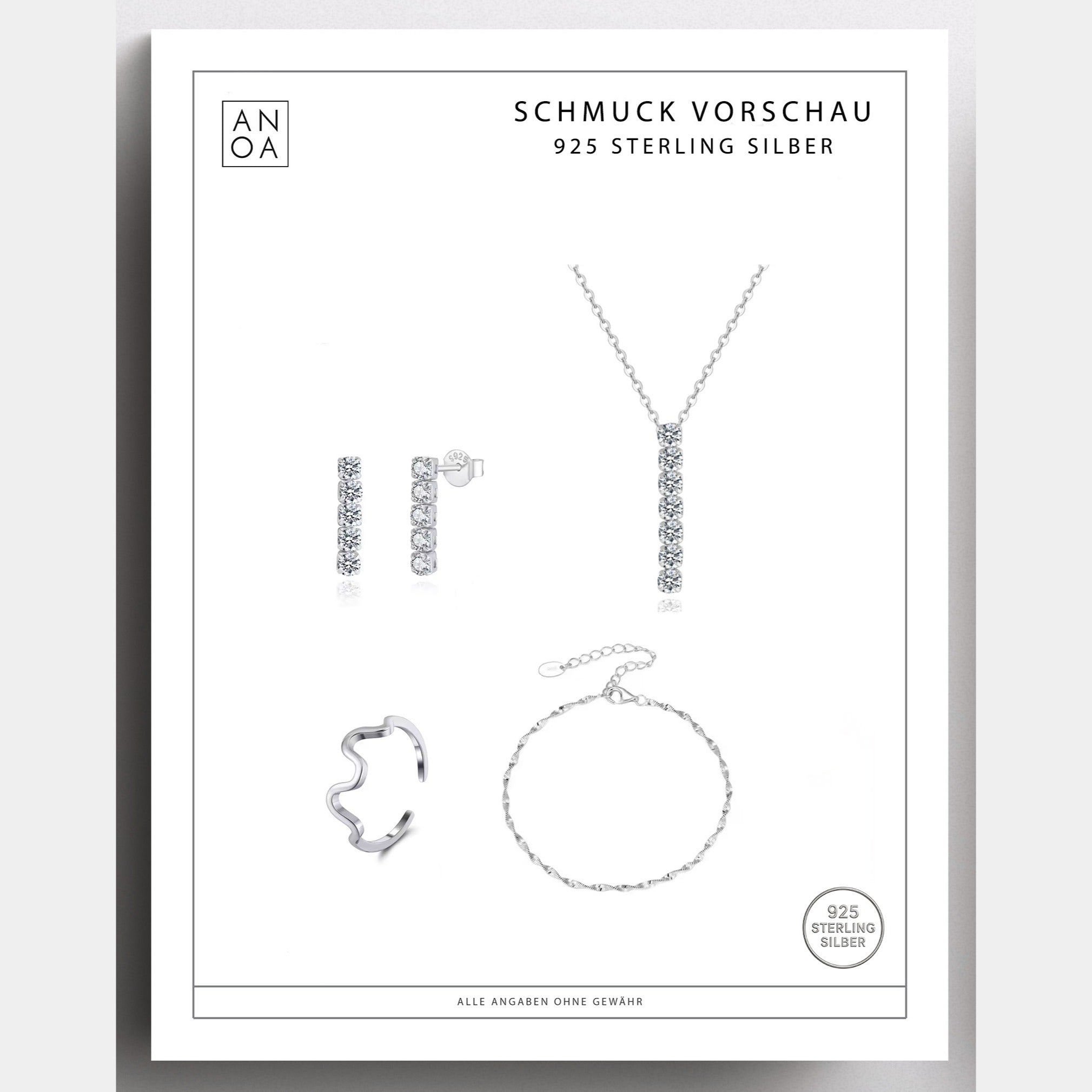 Anoa Adventskalender Schmuck 2025 - 4 Schmuckstücke (Für jeden Sonntag im Advent) - AnoaShop