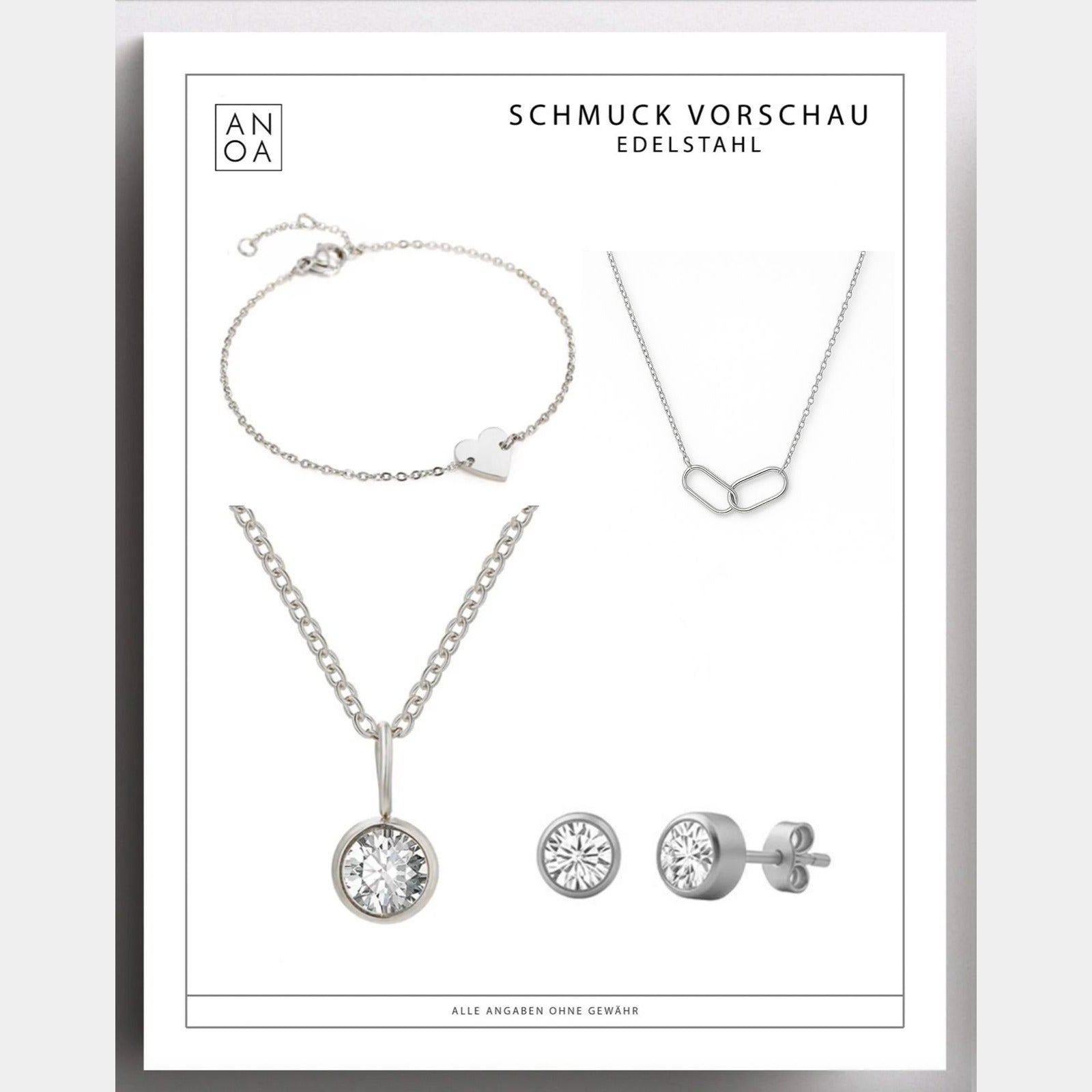 Anoa Adventskalender Schmuck 2025 - 4 Schmuckstücke (Für jeden Sonntag im Advent) - AnoaShop