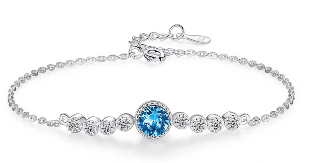 Armband mit Swarovski Kristall 925 Sterling Silber - AnoaShop