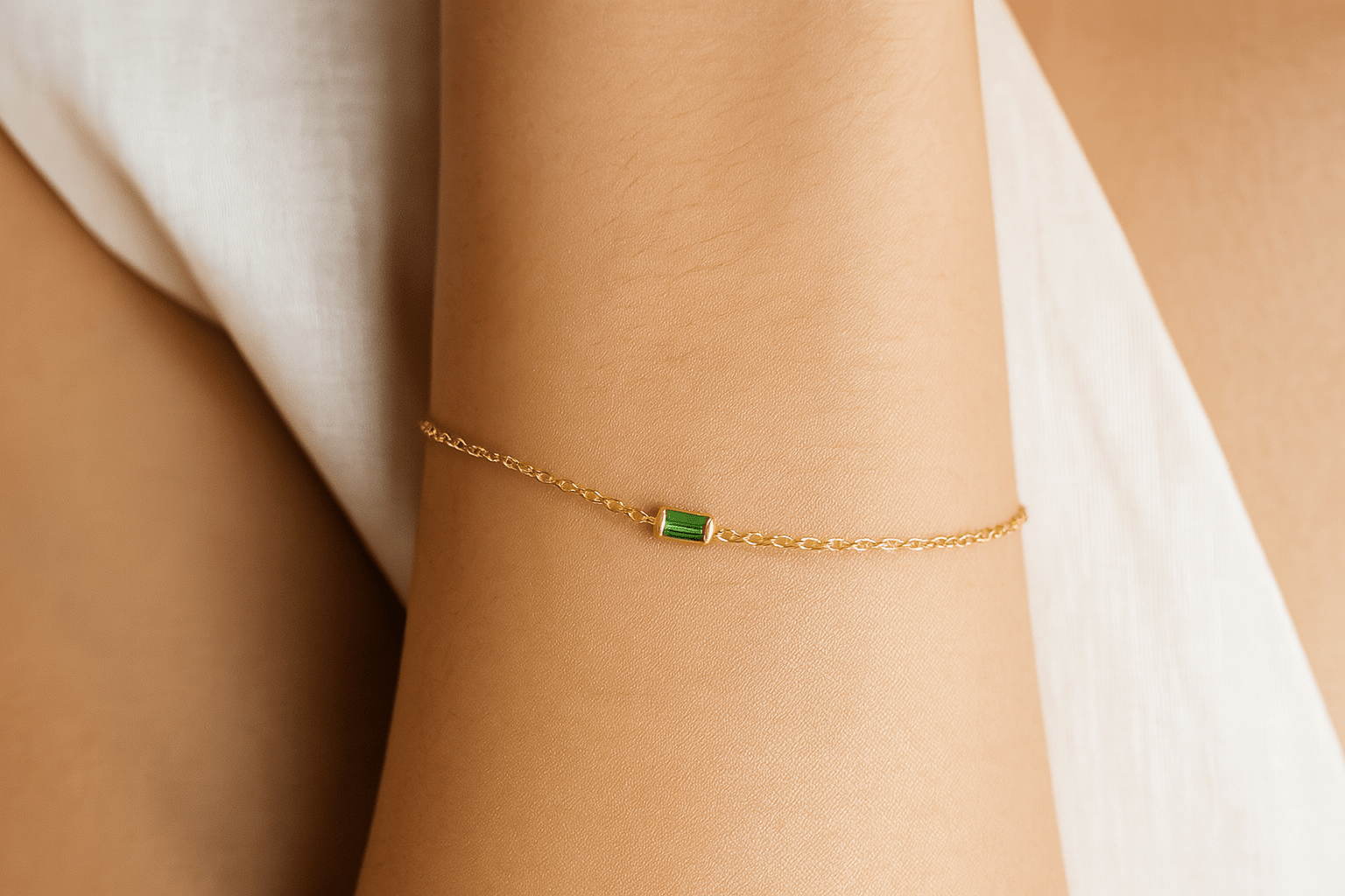 Armband Zirkonia Stein Edelstahl - AnoaShop