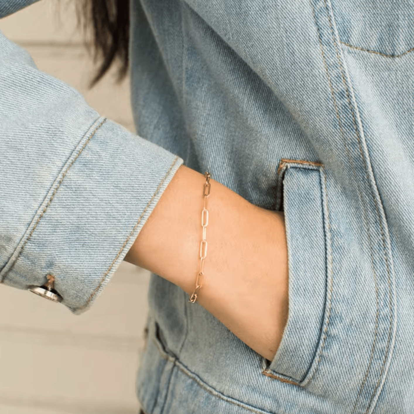 Cute Bracelet • Gold Silver bracelet • stainless steel • waterproof - AnoaShop