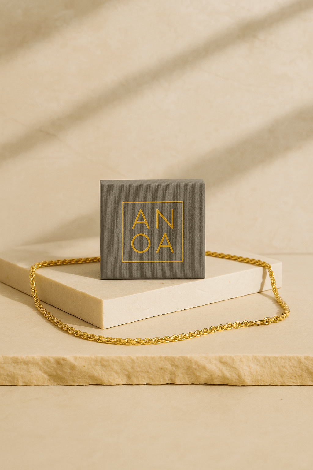 Gedrehte Kette Edelstahl - AnoaShop