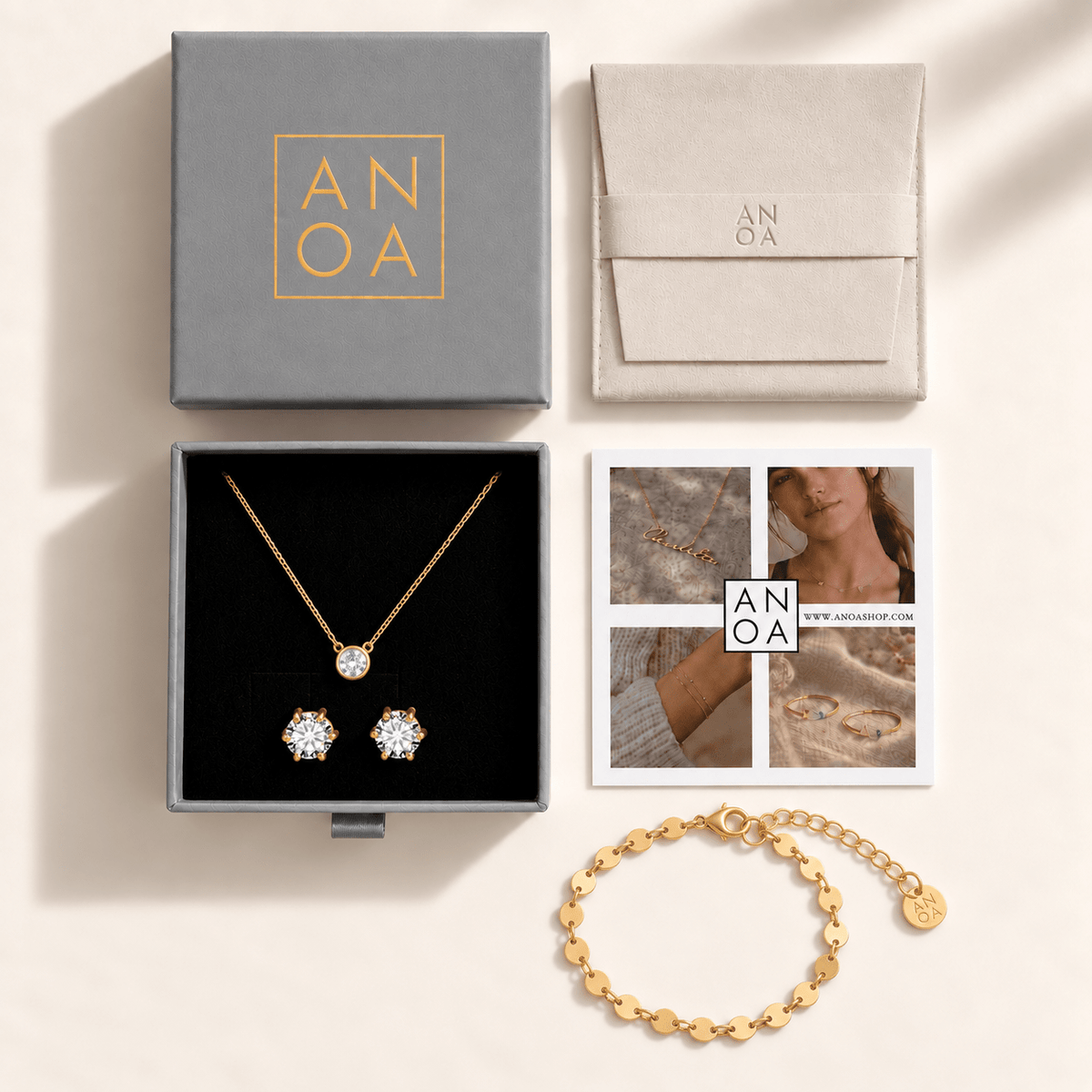 Geschenke Box Weihnachten – 3 ausgewählte Schmuckstücke - AnoaShop