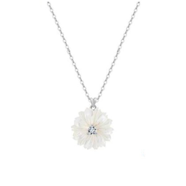 Halskette mit Blume 925 Sterling Silber - AnoaShop