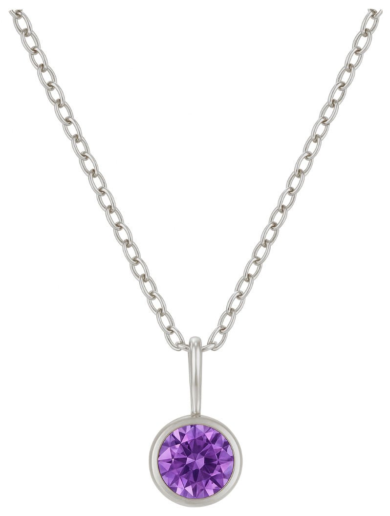 Halskette mit Steinchen Edelstahl - AnoaShop