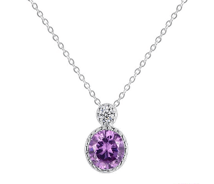 Halskette mit Swarovski Kristall 925 Sterling Silber - AnoaShop