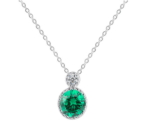 Halskette mit Swarovski Kristall 925 Sterling Silber - AnoaShop