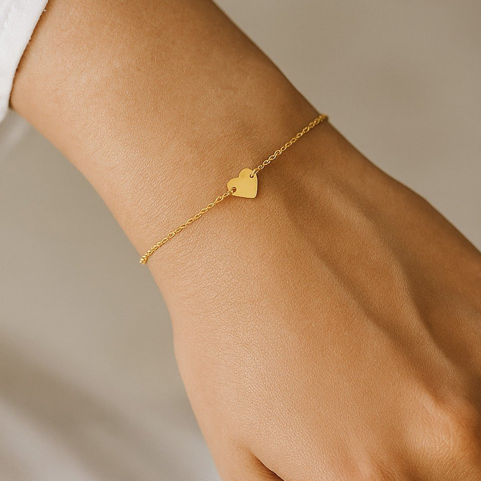 Herzchen Armband Edelstahl - AnoaShop