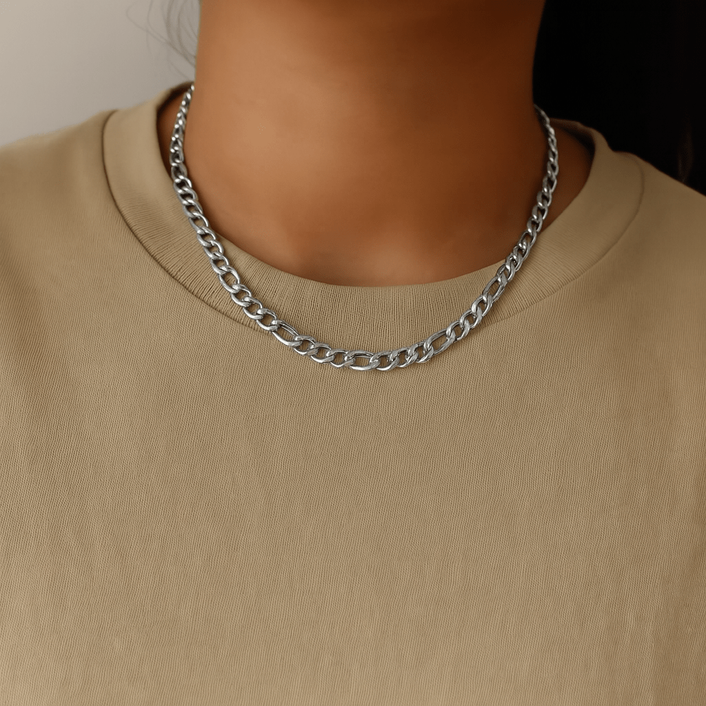 Kette mit großen Gliedern Edelstahl - AnoaShop
