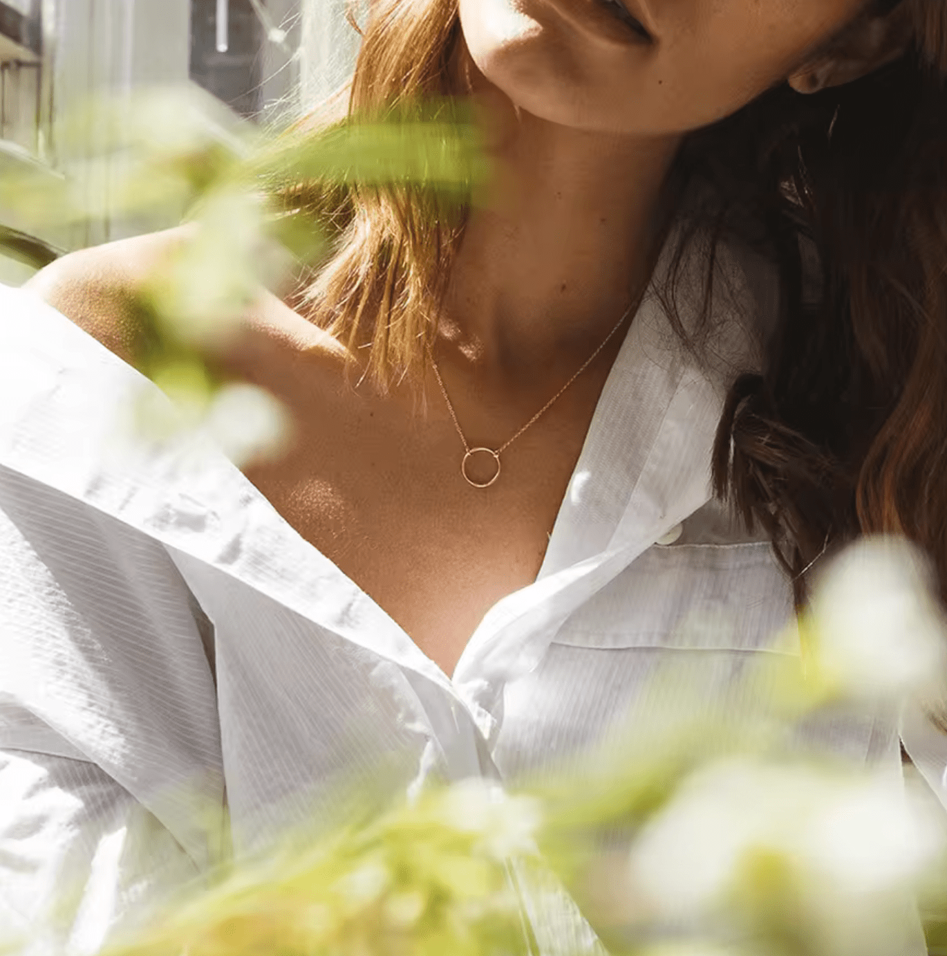 Kette mit offenem Kreis Edelstahl - AnoaShop