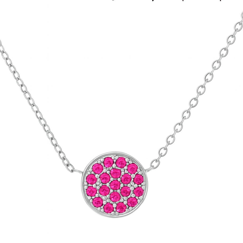 Kette mit Steinchen Edelstahl - AnoaShop