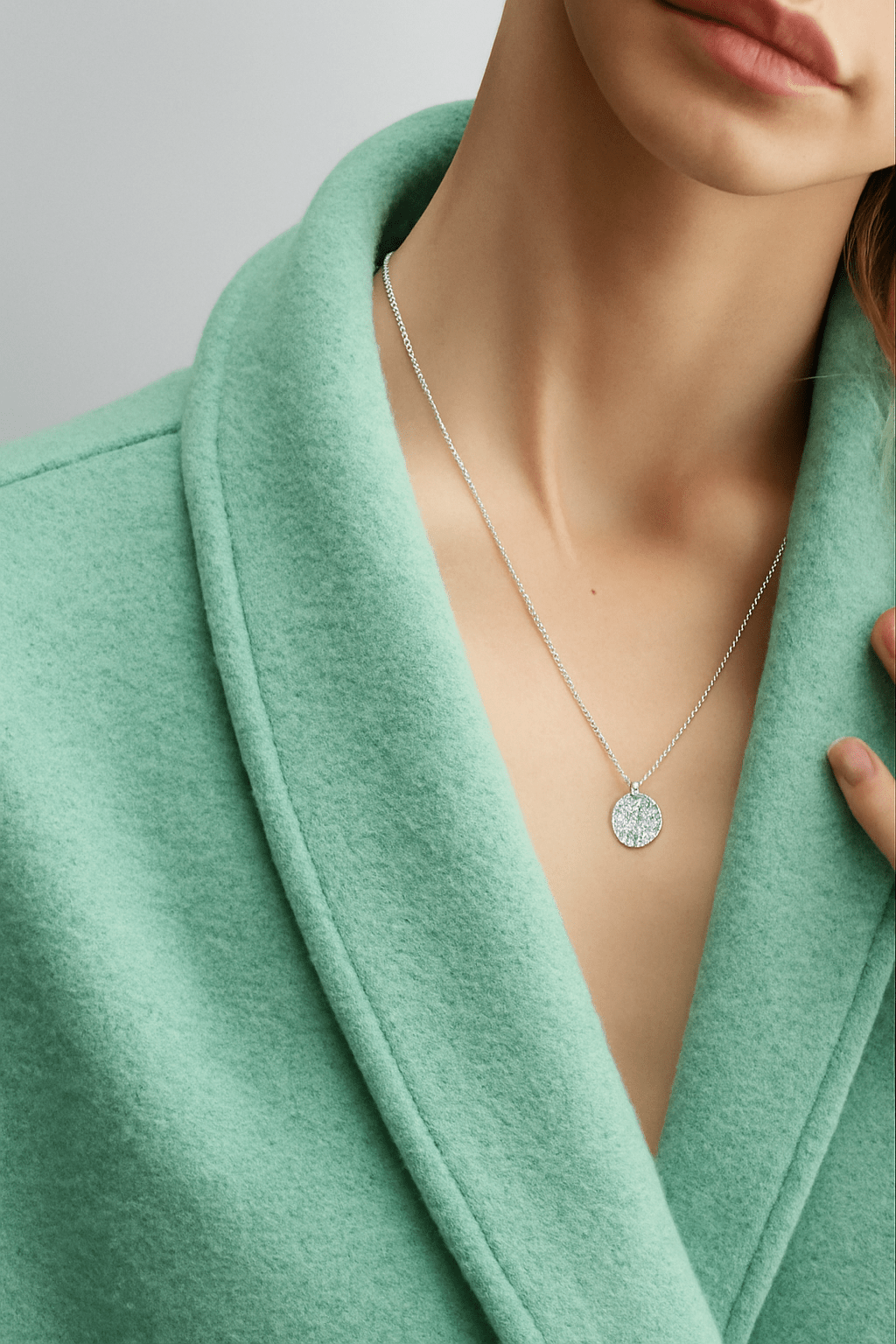 Kreisanhänger Kette Edelstahl - AnoaShop