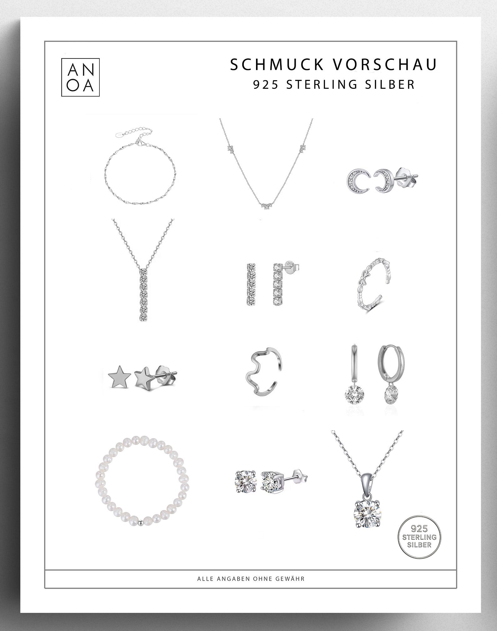 Anoa Adventskalender Schmuck 2025 - 12 Schmuckstücke