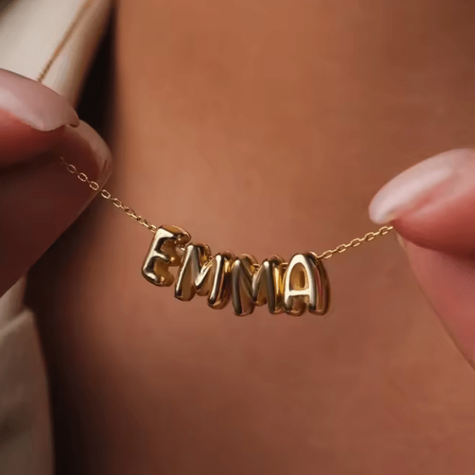 Namenskette Bubble - Bold - AnoaShop