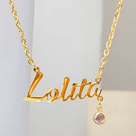 Namenskette Geburtsstein - Fine - AnoaShop