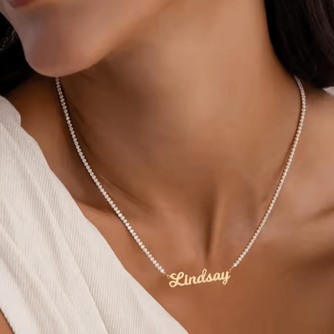 Namenskette Zirkonia - Fine - AnoaShop