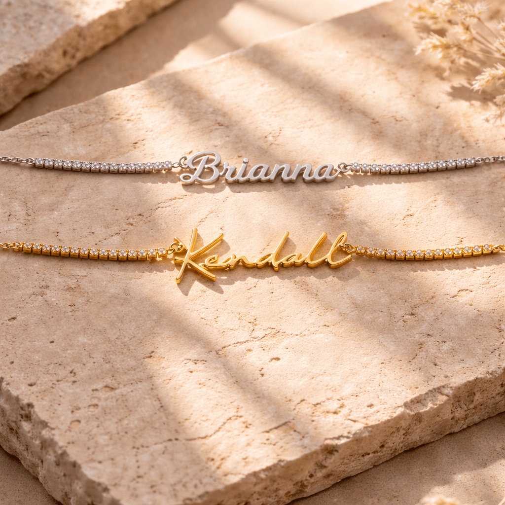 Namenskette Zirkonia - Fine - AnoaShop