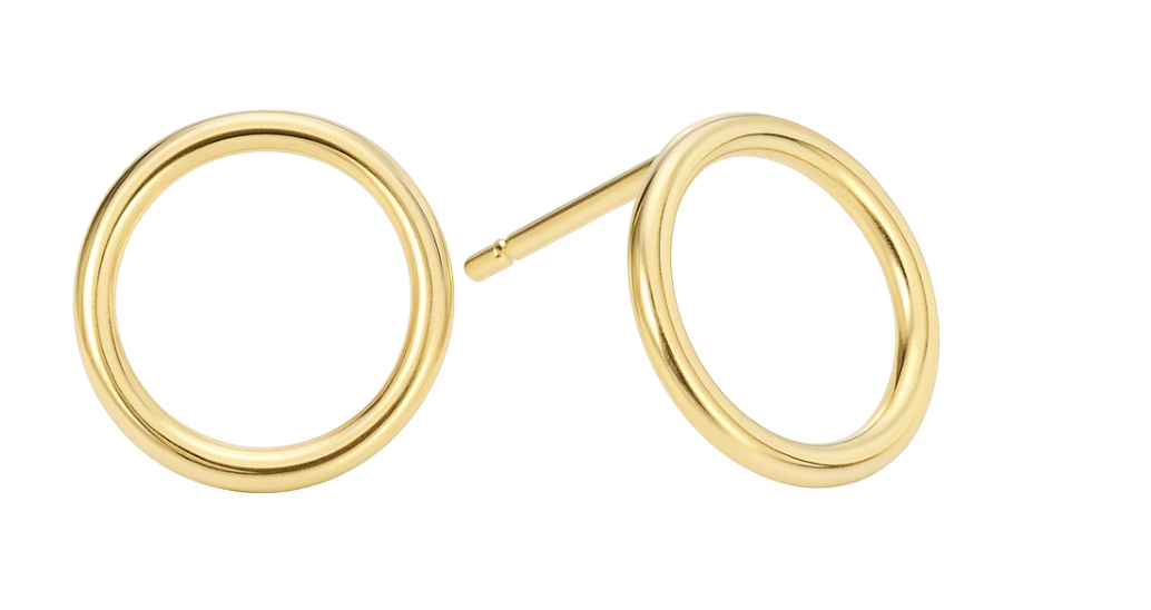 Offener Kreis Ohrstecker Edelstahl - AnoaShop