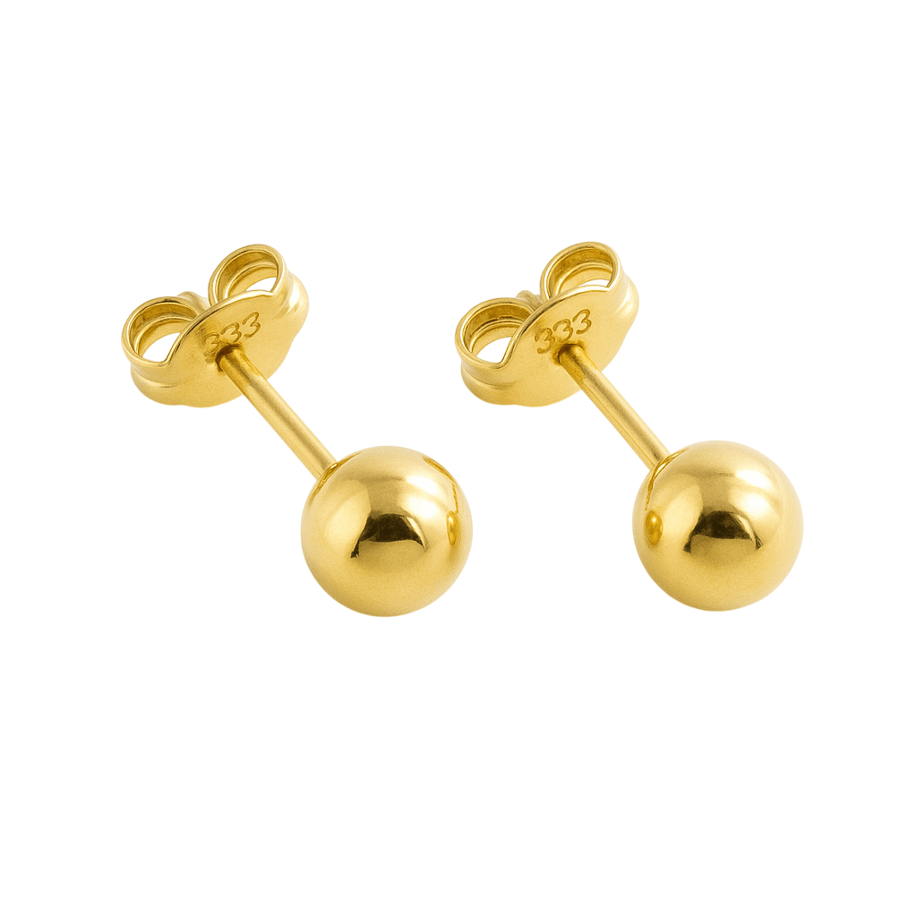 Ohrstecker Kugel 6mm 333 Gold - AnoaShop