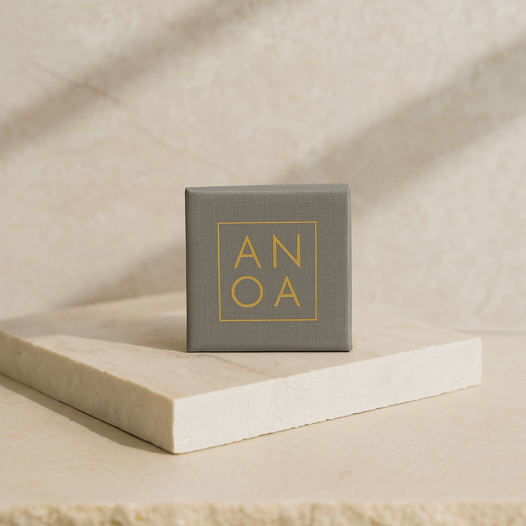 Small circle stud earrings stainless steel - AnoaShop