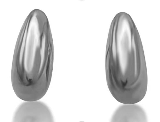 Tropfen Ohrstecker Edelstahl - AnoaShop