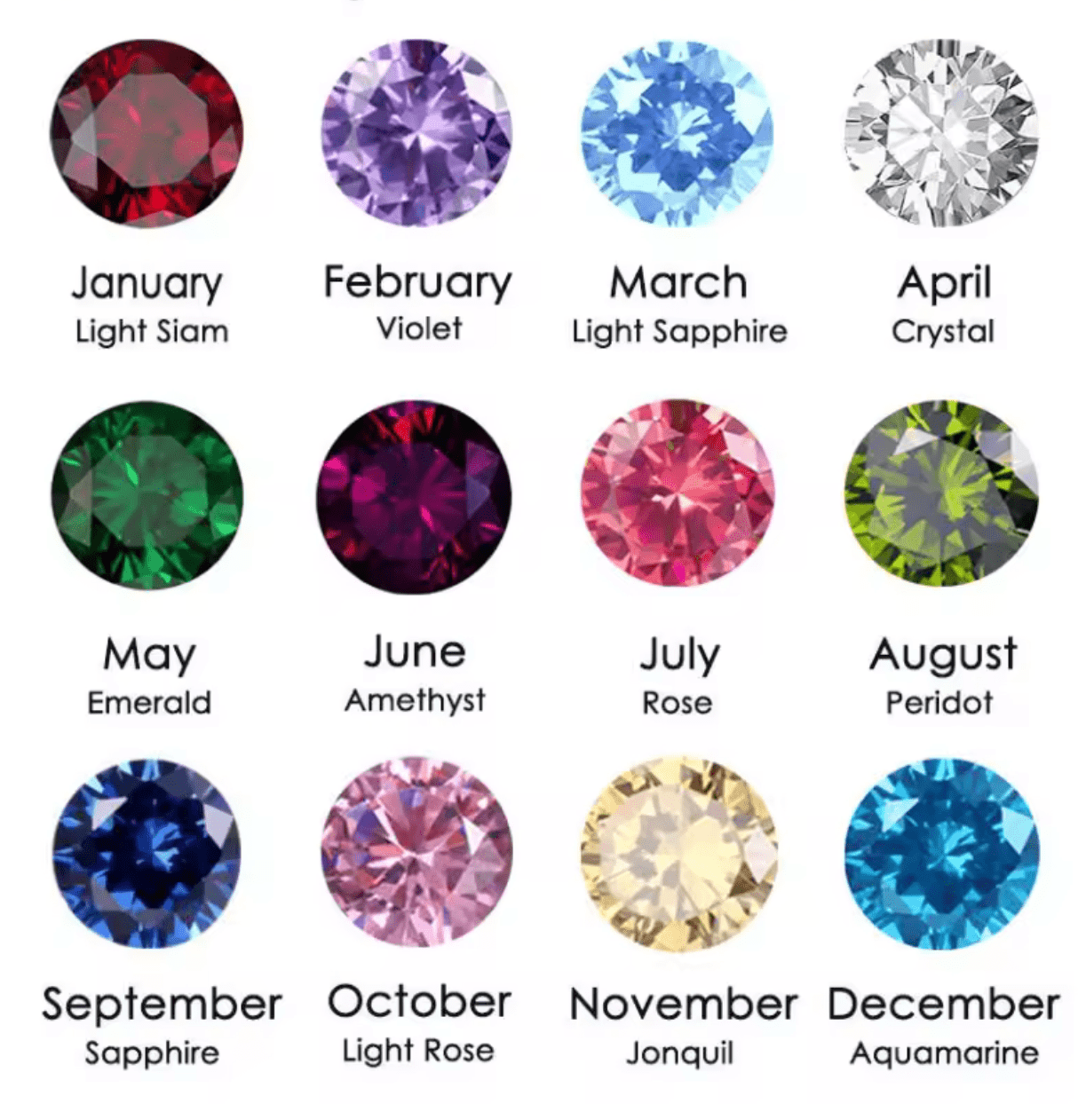 Waterproof birthstone earstud • Gold Silver • stainless steel - AnoaShop