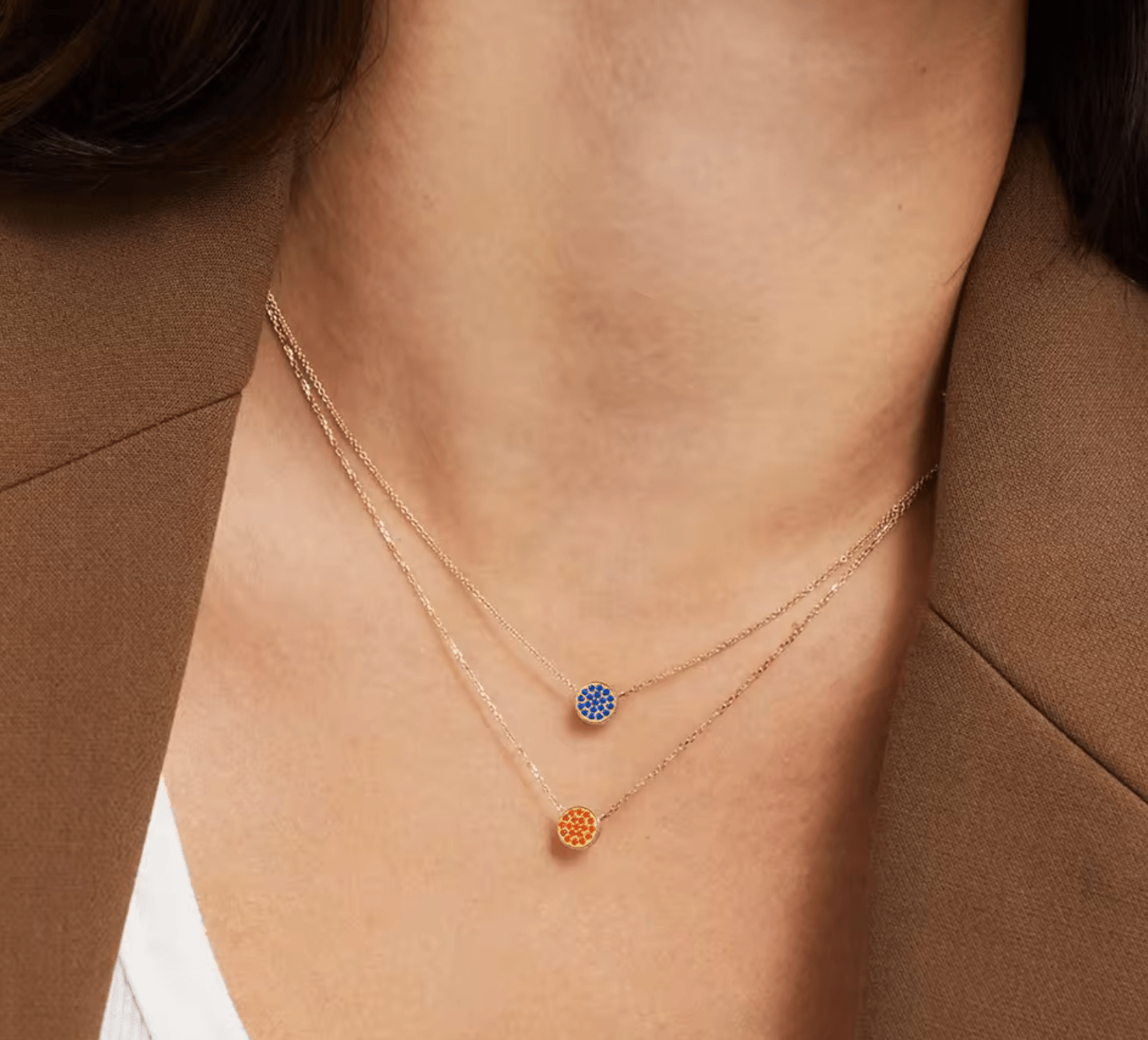Waterproof birthstone necklace • Gold chain • stainless steel - AnoaShop