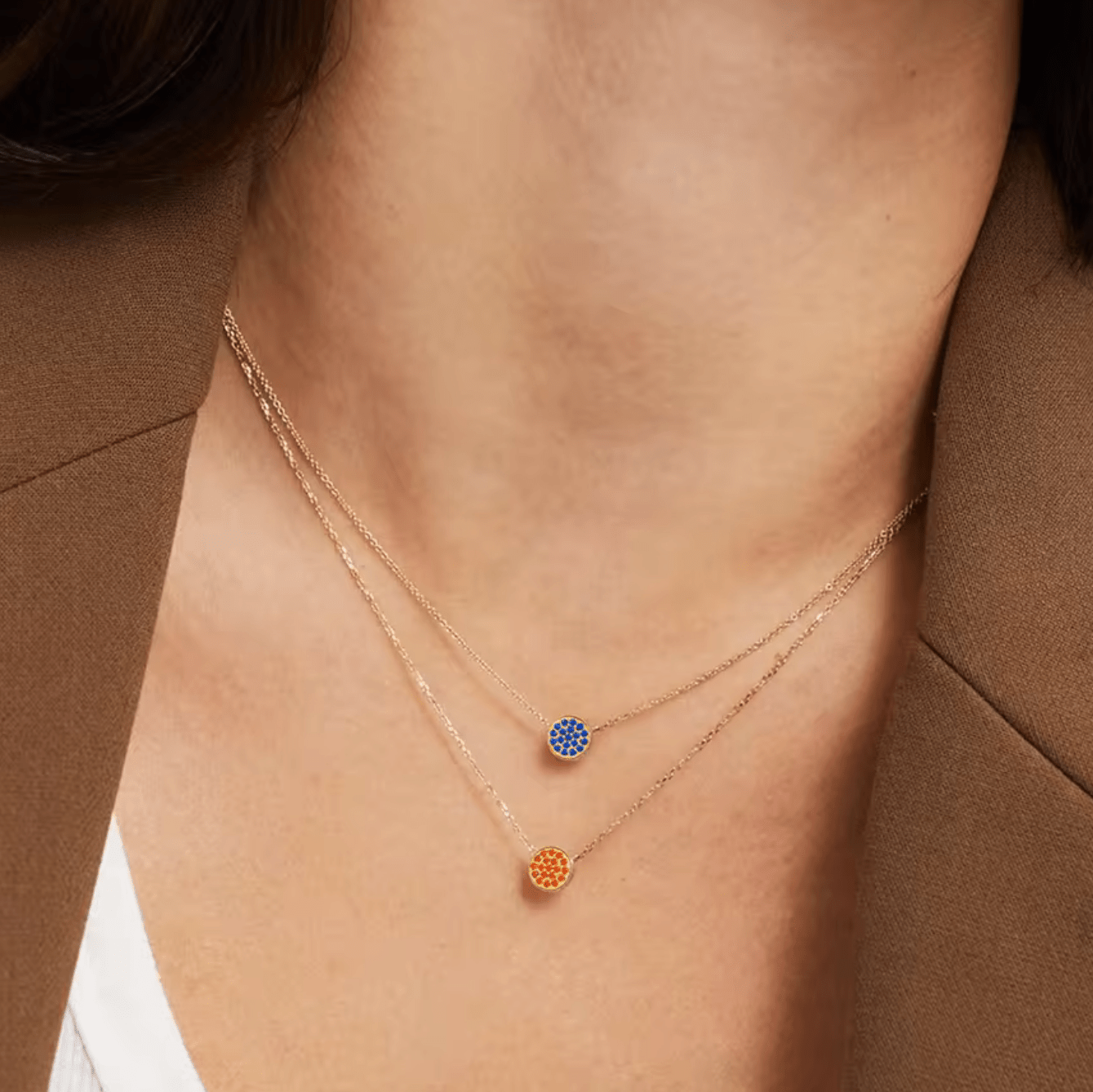 Waterproof birthstone necklace • Gold chain • stainless steel - AnoaShop