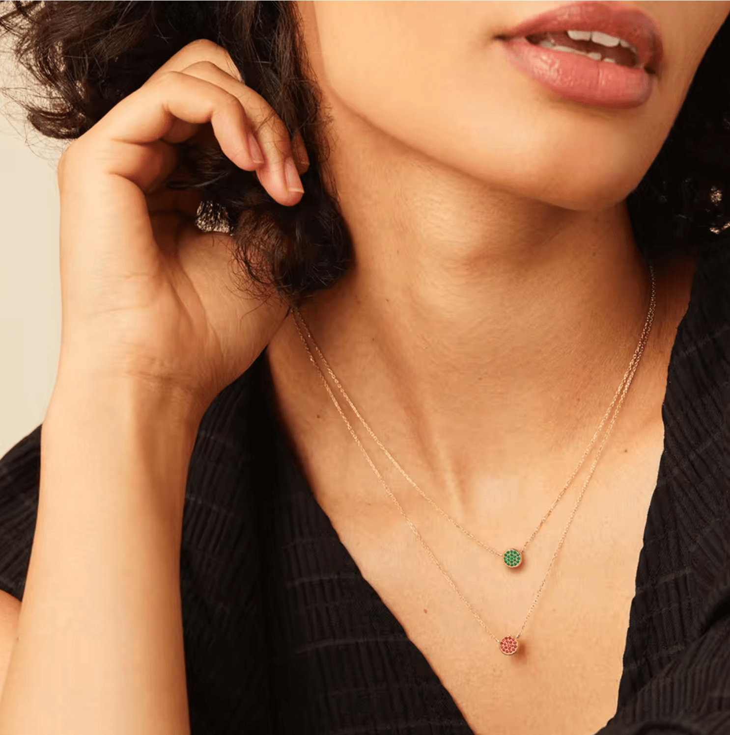 Waterproof birthstone necklace • Gold chain • stainless steel - AnoaShop