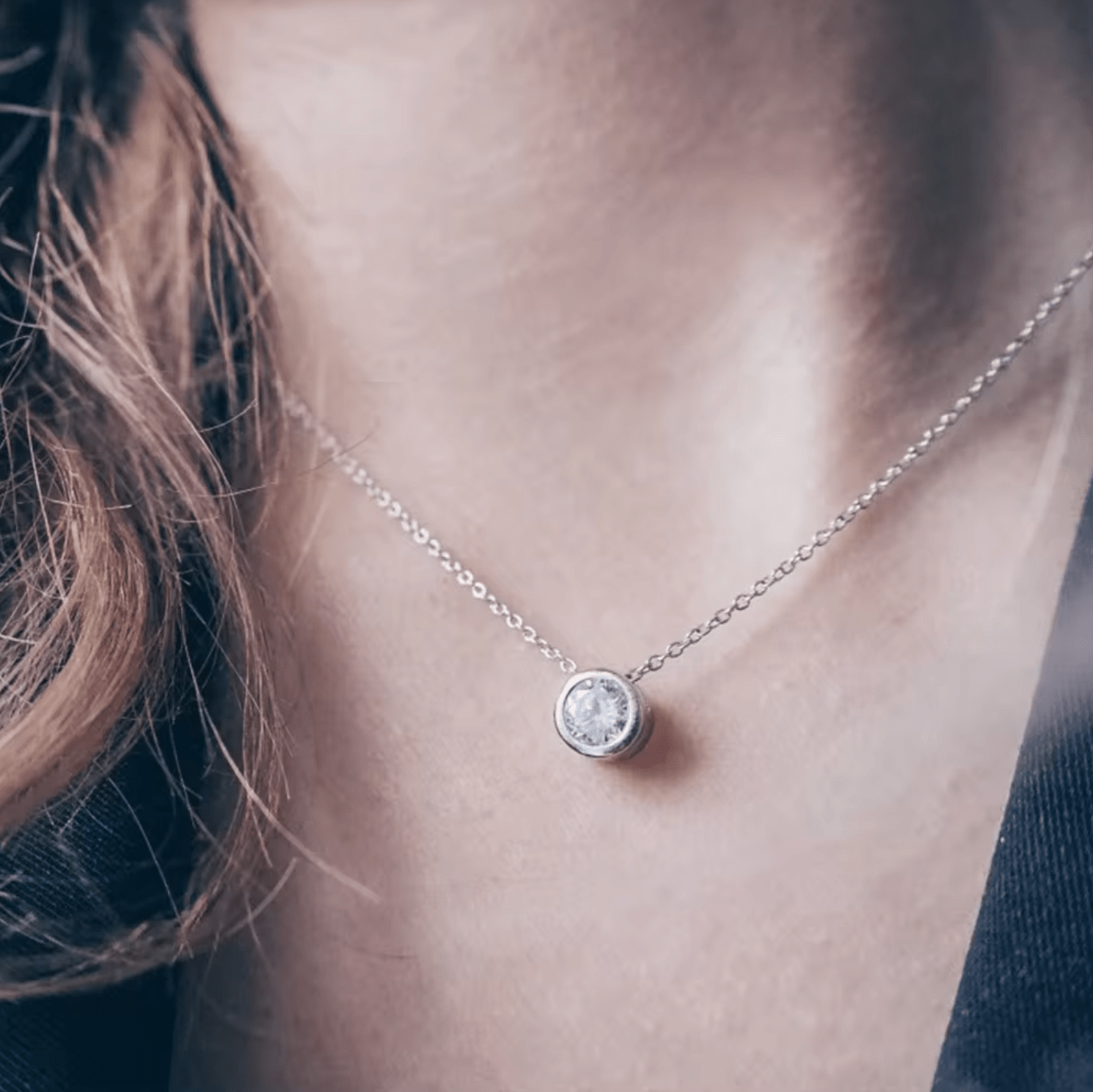 Waterproof birthstone necklace • Gold chain • stainless steel - AnoaShop