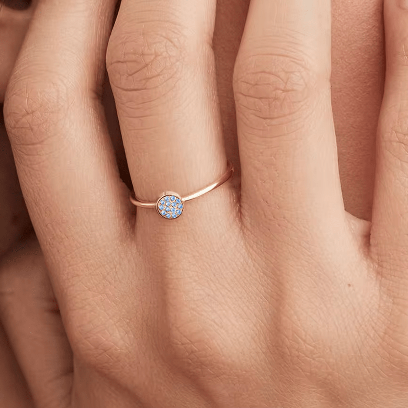 Waterproof birthstone ring • Gold Silver • stainless steel - AnoaShop