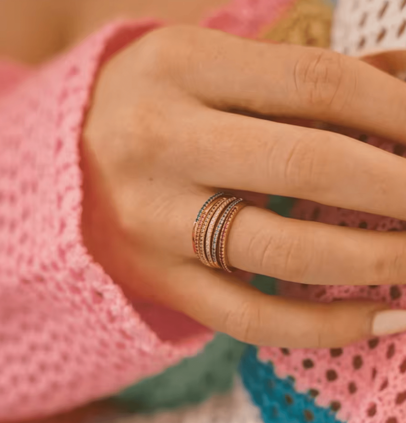 Waterproof birthstone ring • Gold Silver • stainless steel - AnoaShop