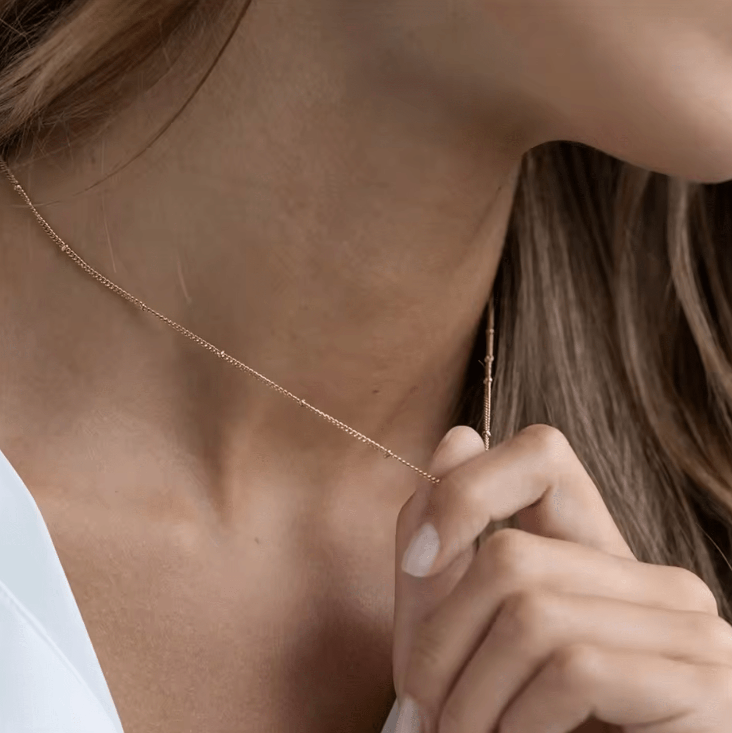 Waterproof necklace • Gold chain • stainless steel - AnoaShop