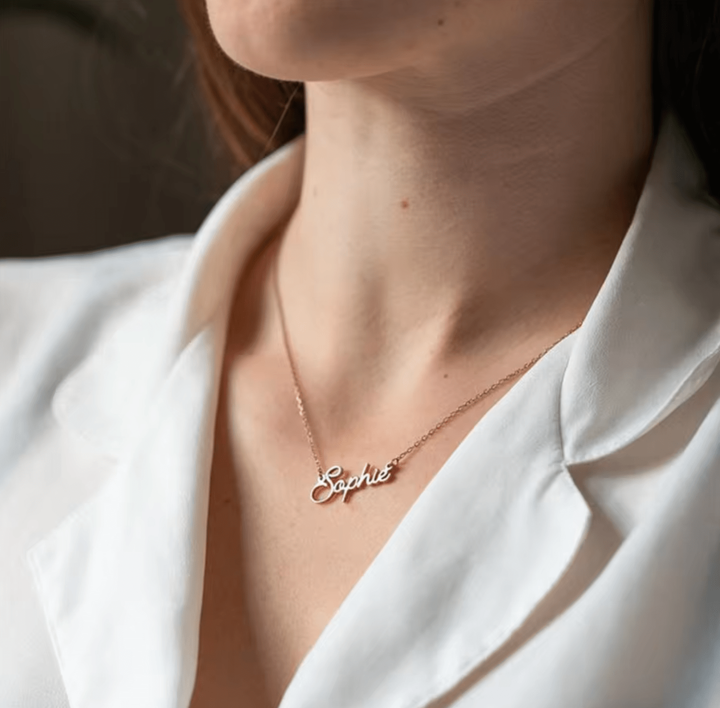 WATERPROOF PERSONALIZED NECKLACE • GOLD CHAIN • STAINLESS STEEL - AnoaShop