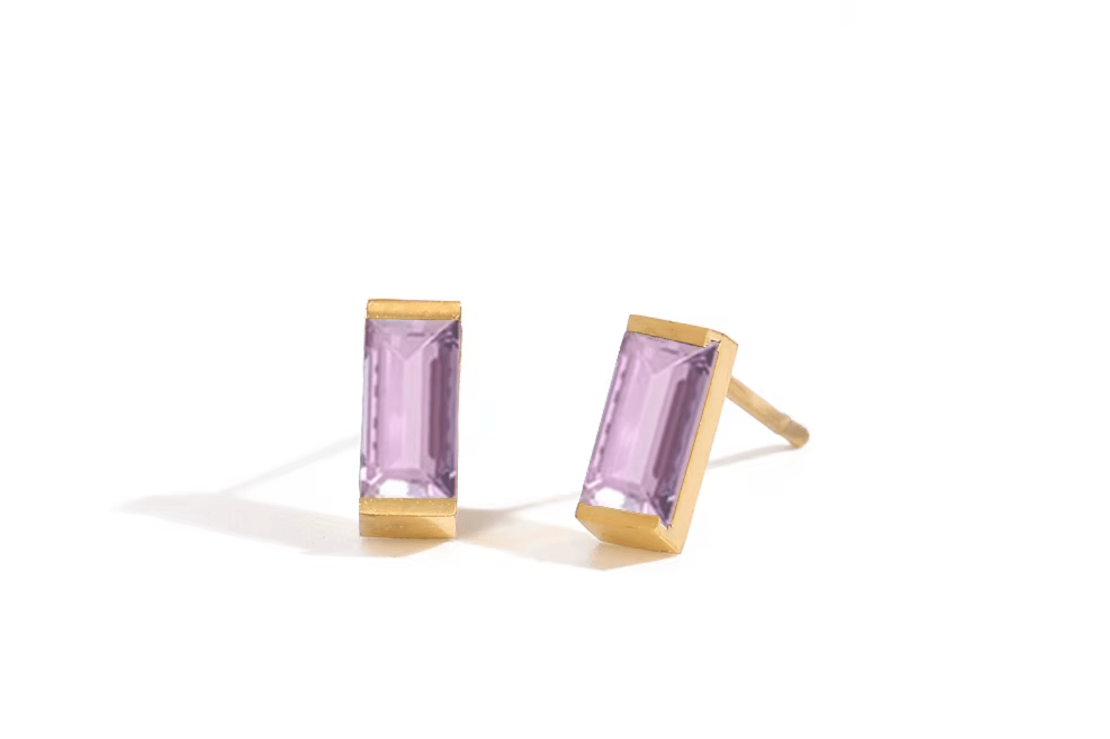 Zirkonia Steine Ohrstecker Gold Edelstahl - AnoaShop