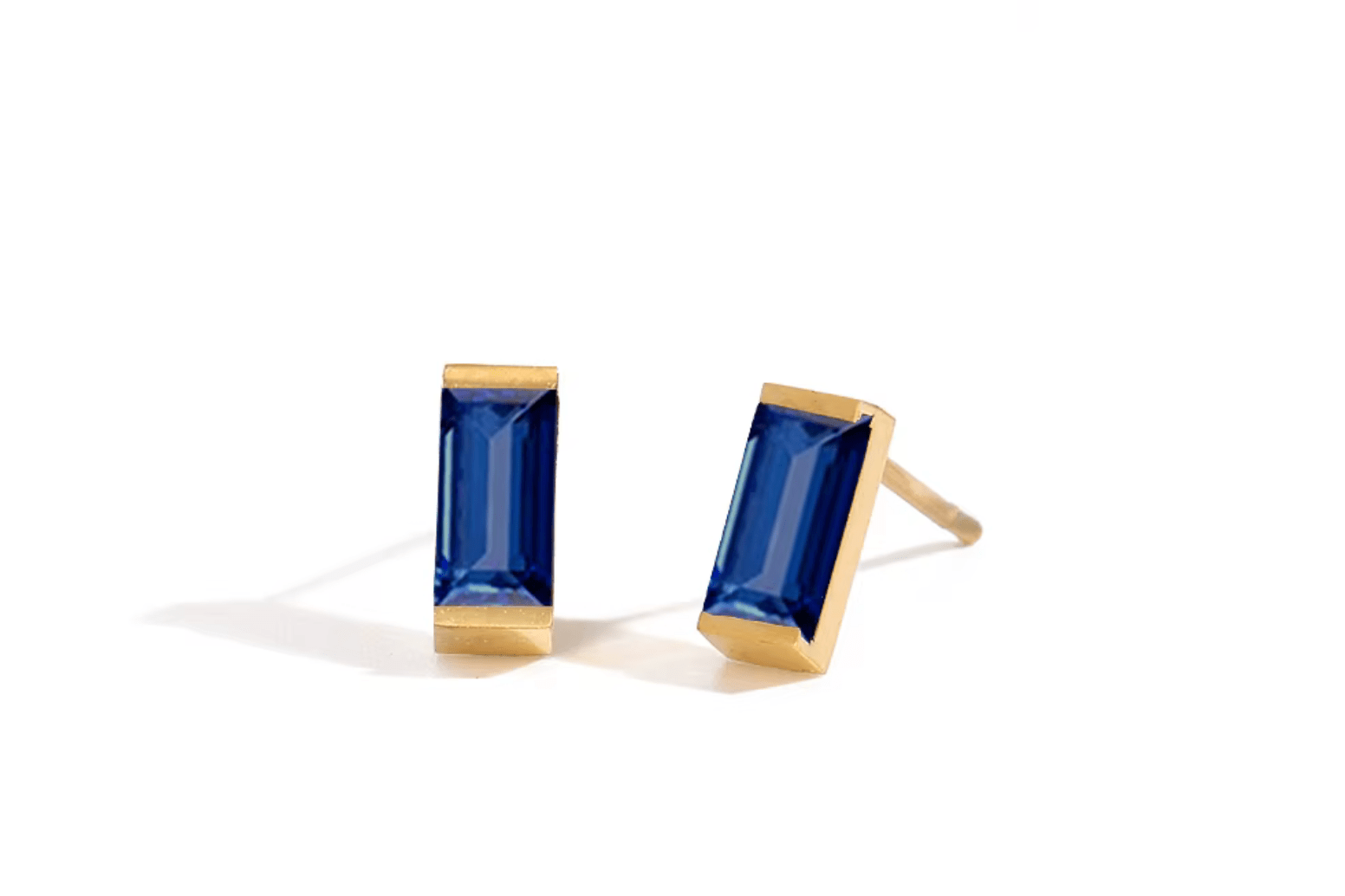 Zirkonia Steine Ohrstecker Gold Edelstahl - AnoaShop