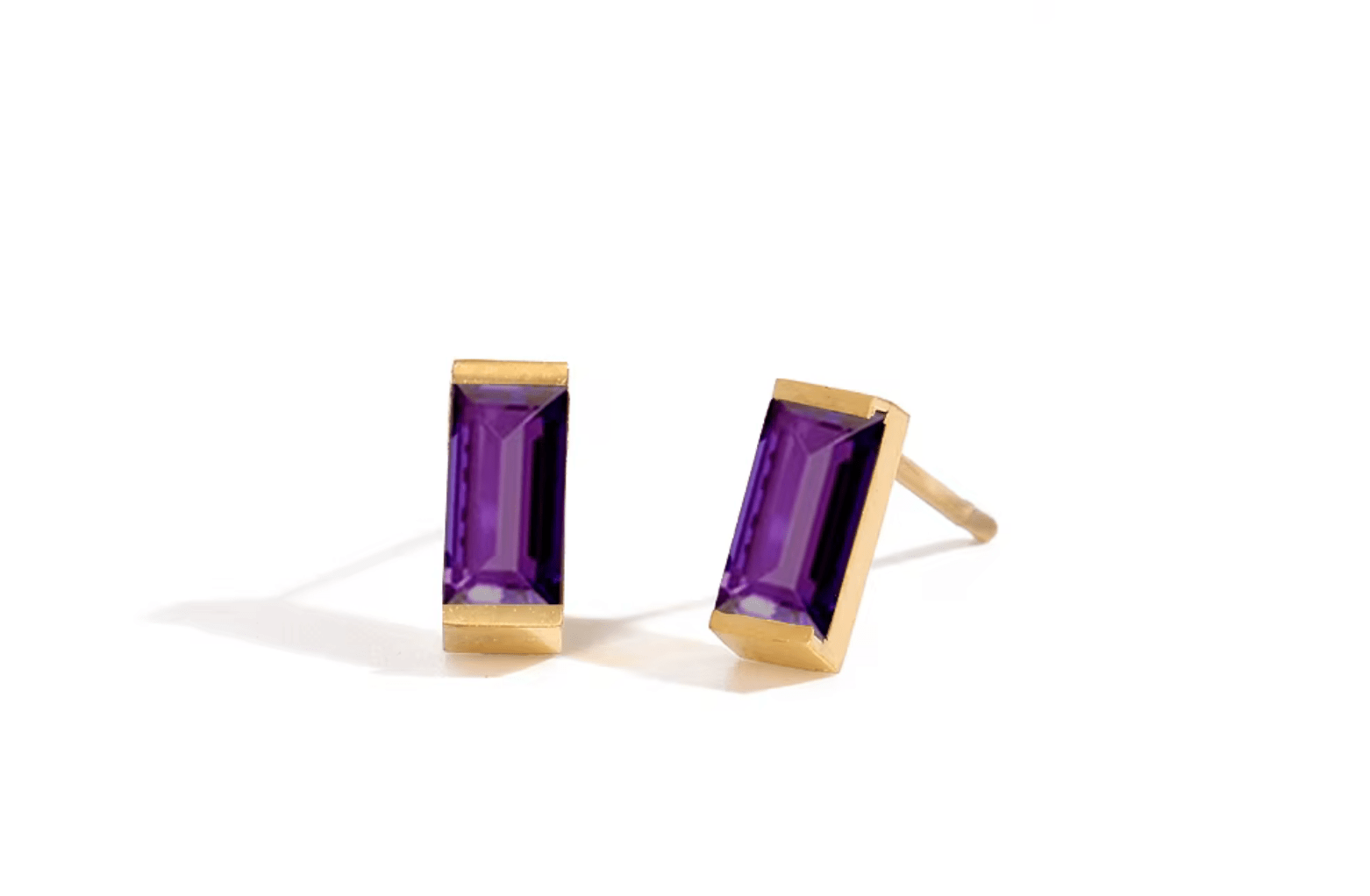 Zirkonia Steine Ohrstecker Gold Edelstahl - AnoaShop