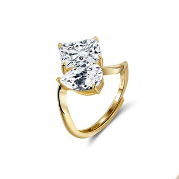 Ring mit Zirkonia Steinen 925 Sterling Silber