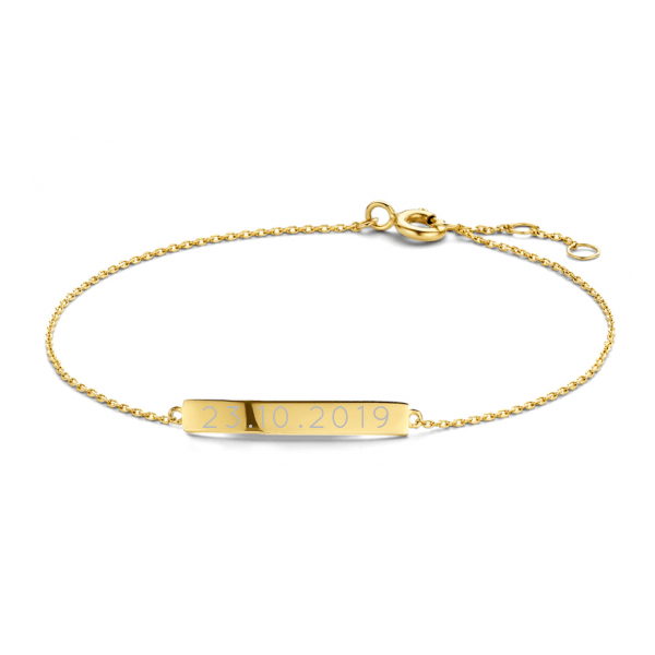 585 Gold Armband mit persönlicher Diamantgravur - AnoaShop