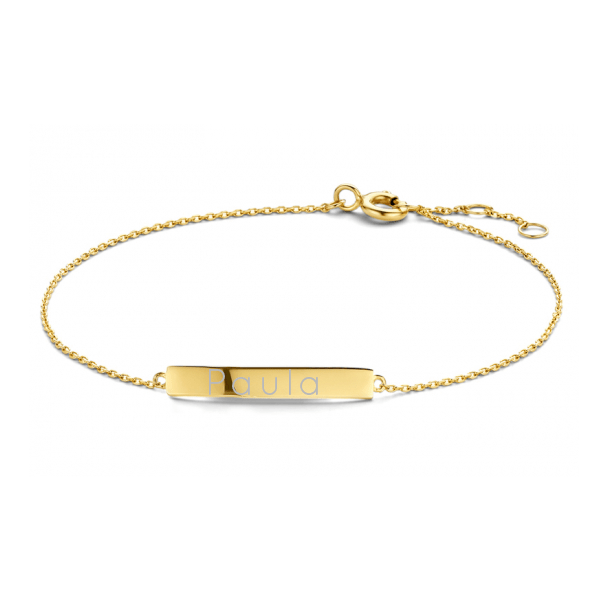 585 Gold Armband mit persönlicher Diamantgravur - AnoaShop