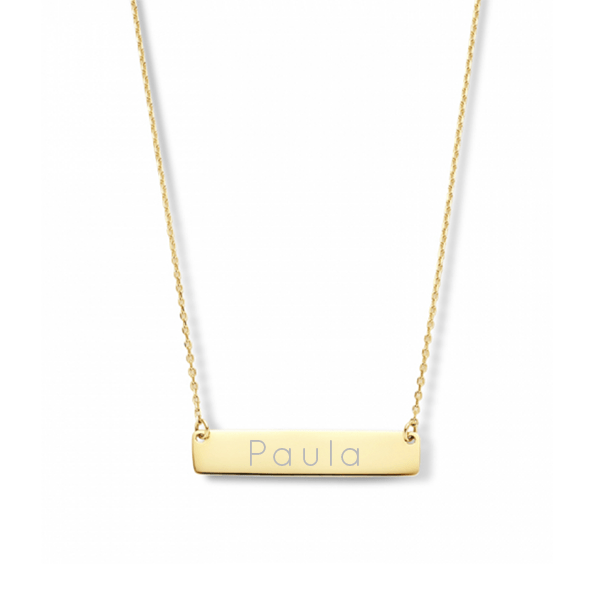 585 Gold Halskette mit persönlicher Diamantgravur - AnoaShop